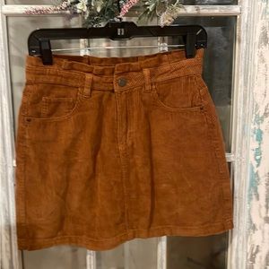 Corduroy Mini Skirt